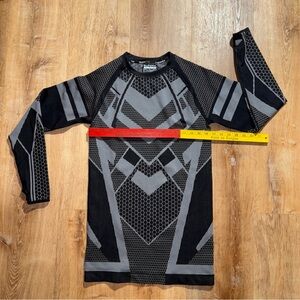 SuperX Apparel Shirt Men XL Black Compression Performance Workout Superhero NWOT